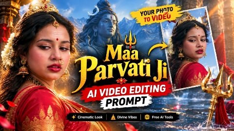 Maa Parvati Ji AI Video Editing Prompt Instagram Viral Parvati Jii Video Prompt