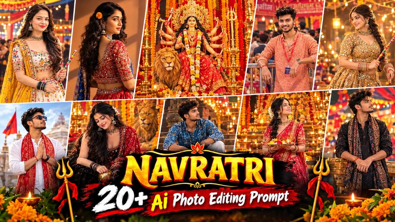 Navaratri Ai Photo Editing Prompt | Boys Girl’s Durga Puja Chat Gpt Prompt 2026